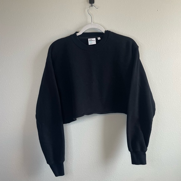 TNA Sweatfleece Perfect Fit Cropped Crewneck - Picture 2 of 8